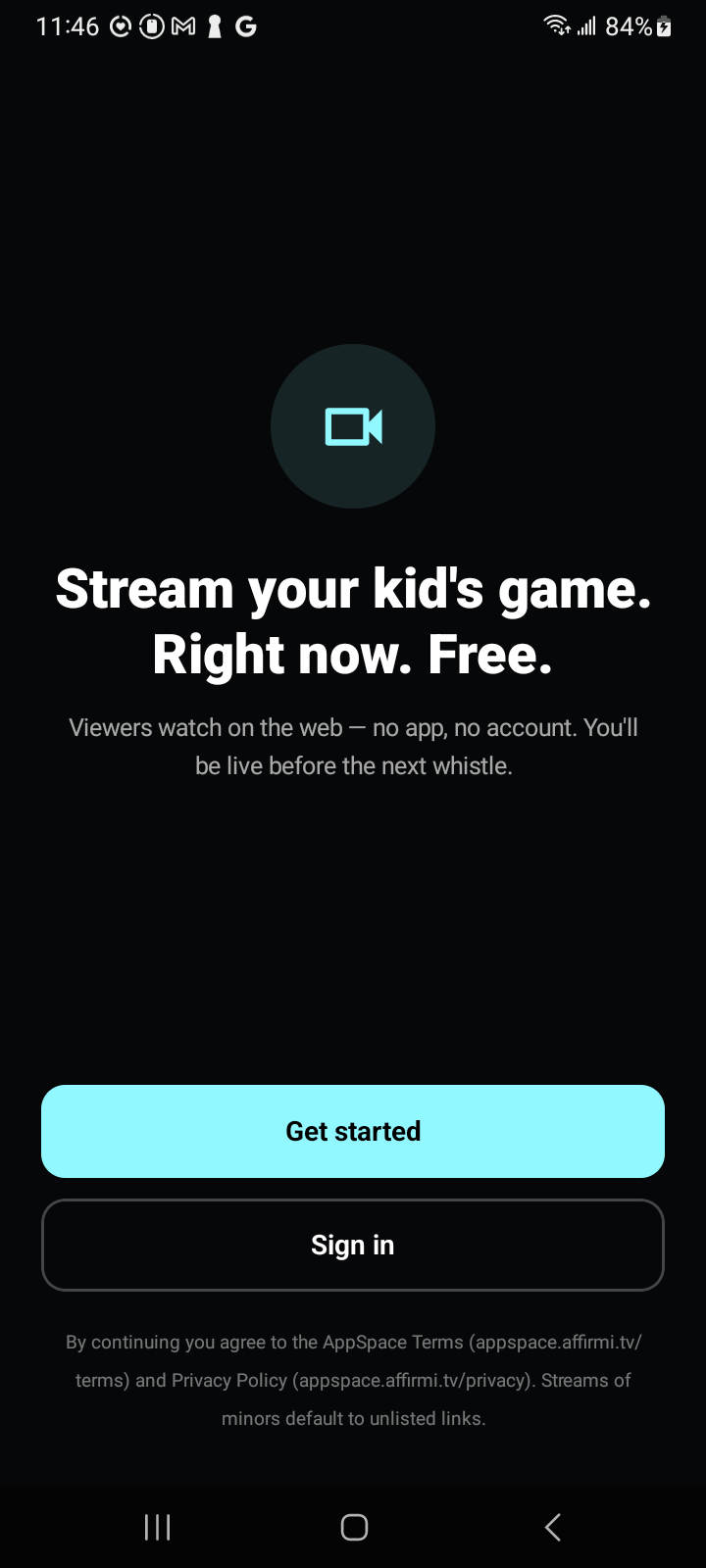 Name your team and pick colors in the StreamOn3 app